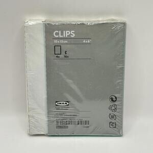 IKEA CLIPS 960.714.00-pkg of 4-BORDERLESS GLASS PICTURE FRAMES 10X15cm/ 4x6" NEW